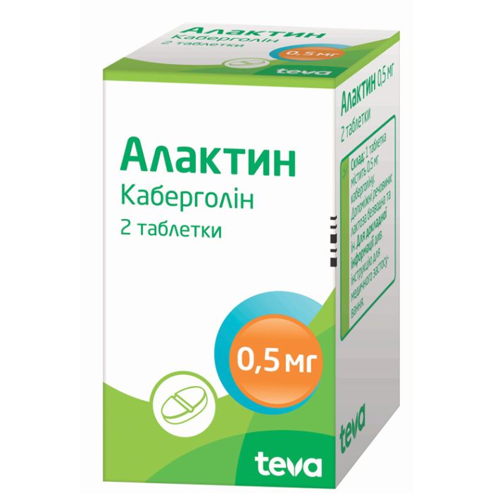 Алактин 0,5 мг таблетки №2