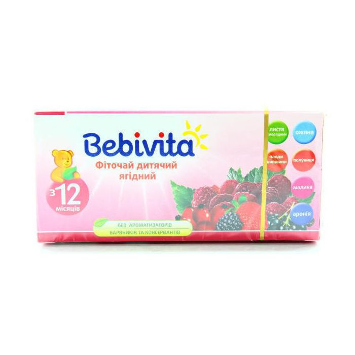 Фиточай Bebivita UA1377 детский ягодный 30 г