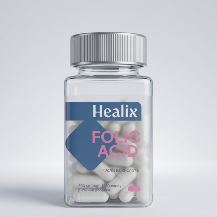 Healix (Хелікс) Фолієва кислота 200 мкг капсули №30