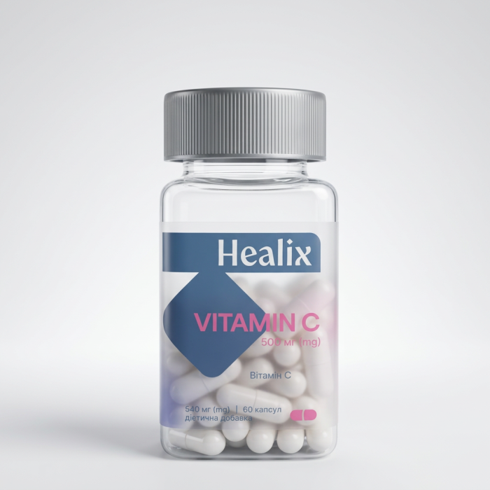 Healix (Хелікс) вітамін C 500 мг капсули №60