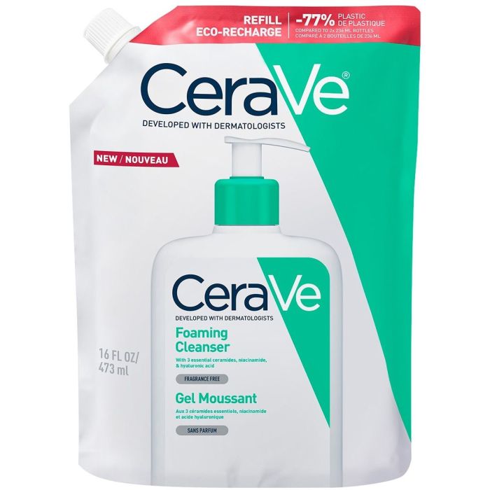 Гель CeraVe (Сераве) интенсивный очищающий для нормальной и жирной кожи лица и тела 473 мл (рефил) - фото №1 Гель CeraVe (Сераве) интенсивный очищающий для нормальной и жирной кожи лица и тела 473 мл (рефил)