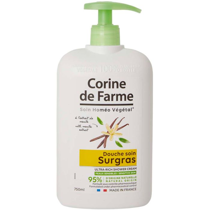 Гель-крем для душу Corine de Farme (Корін Де Фарм) живильний з екстрактом мадагаскарської ванілі 750 мл