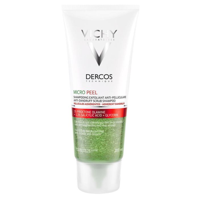 Шампунь-скраб Vichy Dercos Micro-Peel глибоке очищення для стійкої лупи 200 мл