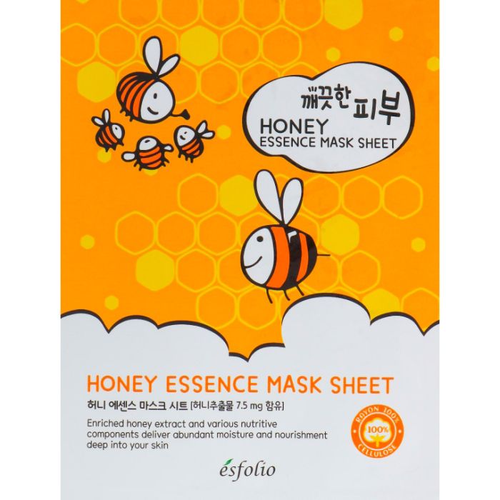 Маска тканинна для обличчя Esfolio Pure Skin з медом, 25 мл