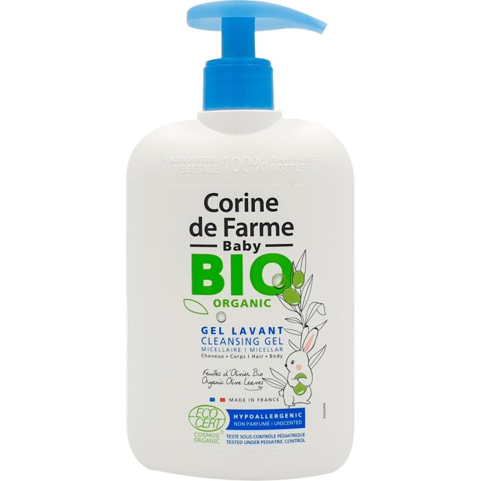 Гель Corine De Farme міцелярний для обличчя органічний з листям оливи 500 мл