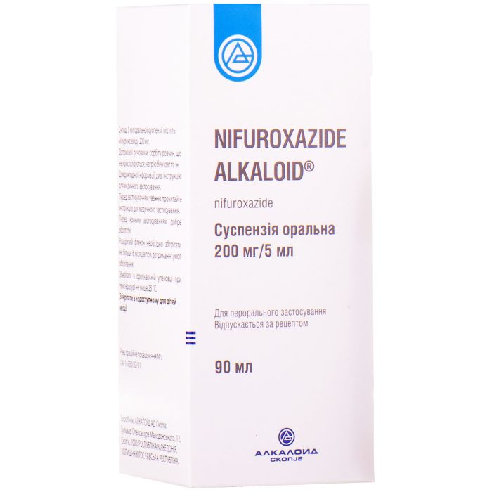 Ніфуроксазид Алкалоїд 200 мг суспензія 90 мл