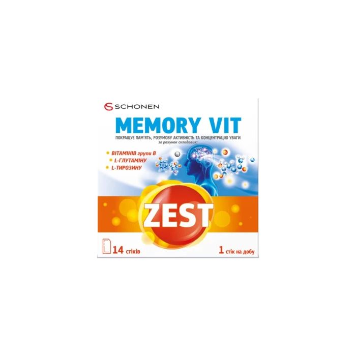 Вітаміни Zest Memory Vit стік №14