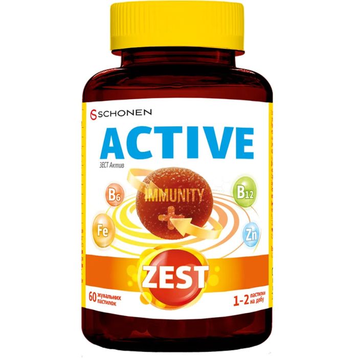 Zest Aktiv (Зест Актив) жевательные пастилки №60