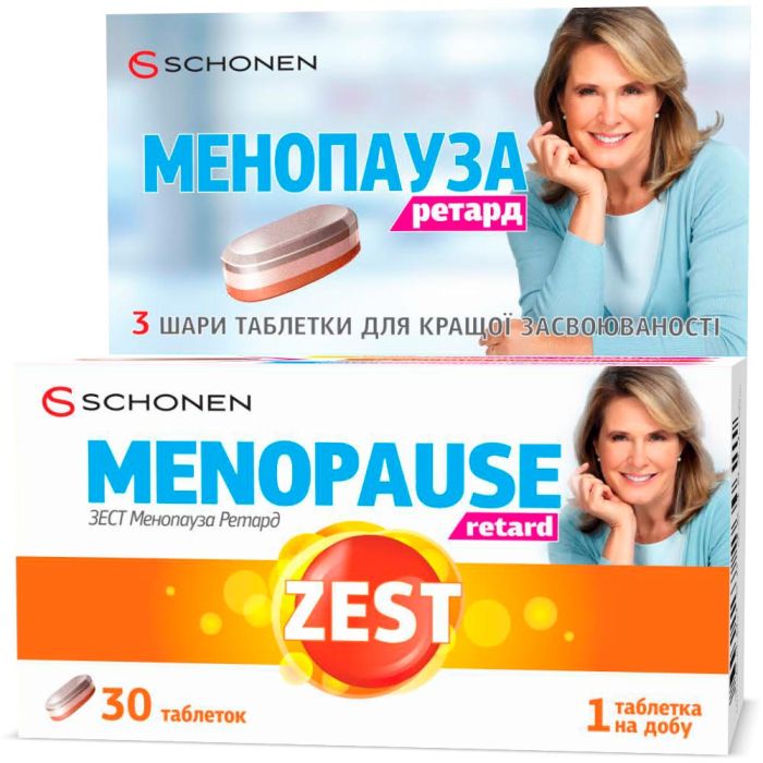 Zest (Зест) Menopause Retard (Менопауза Ретард) таблетки №30
