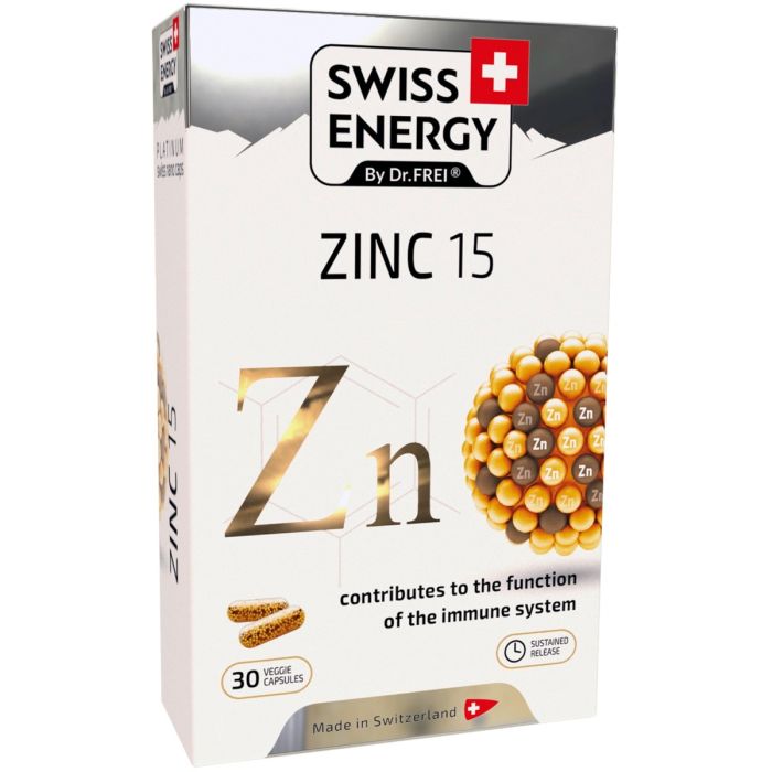 Swiss Energy (Свісс Енерджі) Zinc 15 мг капсули №30