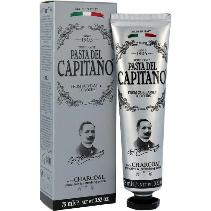 Зубна паста Pasta del Capitano 1905 з вугіллям 75 мл