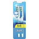 Зубная щетка Oral-B 3D White Отбеливание средней жесткости, 1+1 шт. foto 1