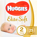 Підгузники Huggies Elite Soft Newborn-2 (4-6 кг) 25 шт foto 2