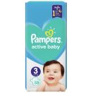 Підгузки Pampers Active Baby-Dry Midi р.3 (6-10 кг) 58 шт foto 1