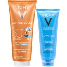 Набір Vichy (Віші) Capital Soleil: сонцезахисне молочко для дітей SРF50, 300 мл + молочко після засмаги 100 мл у подарунок foto 1