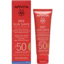Крем Apivita Bee Sun Safe для обличчя сонцезахисний проти пігментних плям SPF50 з відтінком 50 мл foto 1