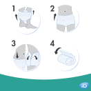 Підгузки-трусики для дорослих iD Pants Plus, р.M, 10 шт. foto 8