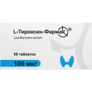L -тироксин 100 мкг таблетки №50 foto 1