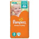 Підгузки Pampers Sleep& Play Midi p.3 (5-9 кг) 78 шт foto 1