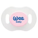 Пустышка Wee Baby (Ви Бэйби) ночная ортодонтическая с колпачком № 2 (цвет в ассортименте) foto 3