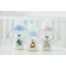 Пляшечка Wee Baby (Ві Бейбі) для годування з широкою шийкою та ручками Classic Plus 150 мл, соска №1 (колір в асортименті) foto 5