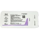 Шовний матеріал хірургічний Вікрил р. USP 5/0 що розсмоктується, довжина 45 см, голка зворотньо-ріжуча 11 мм, 3/8 кола 9501t foto 1