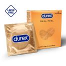 Презервативи з синтетичного латексу з силіконовою змазкою DUREX Real Feel (натуральні відчуття), 3 шт. foto 1