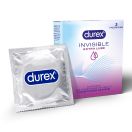 Презервативи латексні з силіконовою змазкою DUREX Invisible Extra Lube (ультратонкі з додатковою змазкою), 3 шт. foto 1