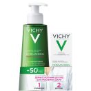 Набір Vichy (Віші) Normaderm (Phytosolution гель для дуже жирної, схильної до недоліків шкіри 400 мл + зволожуючий флюїд подвійної дії для жирної шкіри 50 мл) foto 1