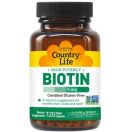 Country Life Biotin (Кантрі Лайф Біотін) 5000 мкг (5 мг) капсули №120 foto 1