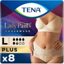 Труси урологічні жіночі Tena (Тена) Lady Pants Plus L №8 Creme foto 1