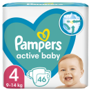 Підгузки Pampers Active Baby розмір 4 (9-14 кг) 46 шт foto 1