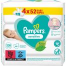 Серветки Pampers Sensitive 4x52 шт foto 1