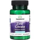 Swanson (Свенсон) Цинк цитрат Zinc Citrate 50 мг капсули №60 foto 1