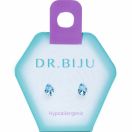 Серьги-иголки Dr.Biju Изысканная груша 6,0 мм Аква Богемика, детские, 1 пара foto 1