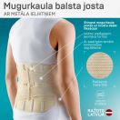 Пояс Tonus Elast Comfort для фіксації для попереково-крижового відділу хребта, з ребрами жорсткості та стрічками-підсилювачами, бежевий, р.1 (0012) foto 4