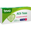 АСК-Тева 75 мг таблетки №30 foto 1
