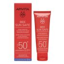 Крем Apivita Bee Sun Safe солнцезащитный успокаивающий для лица SPF50 50 мл foto 1
