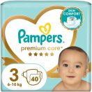 Підгузки Pampers Premium Care Розмір 3 (Midi), 6-10 кг, 40 шт. foto 1