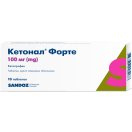 Кетонал форте 100 мг таблетки №10  foto 1