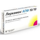 Леркамен АПФ 10/10 мг таблетки N28 foto 1