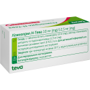 Лизиноприл Н-Тева 10 мг/12.5 мг таблетки №30 foto 2