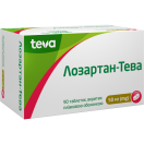 Лозартан-Тева 50 мг таблетки №90 foto 1