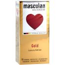 Презервативы Masculan (Маскулан) Gold Luxury Edition с золотым напылением и запахом ванили №10 foto 1