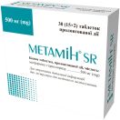 Метамін SR 500 мг таблетки №30 foto 1