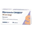 Миртазапин Сандоз таблетки п/пл.об. 30 мг N20(10х2) foto 2