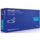 Перчатки NitryLex (НитриЛекс) Basic смотровые нитриловые нестерильные неприпудренные р. М №100 foto 1