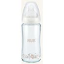 Бутылочка NUK First Choice стеклянная с соской из силикона 240 мл foto 1