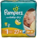 Подгузники Pampers Newbaby Newborn 1 (2-5 кг) 27 шт foto 1