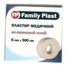 Пластир Family Plast медичний на тканинній основі 5 см х 500 см foto 1